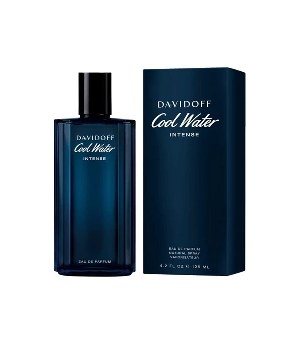 Davidoff Cool Water Intense 125ml eau de parfum gift bottle with deep blue box