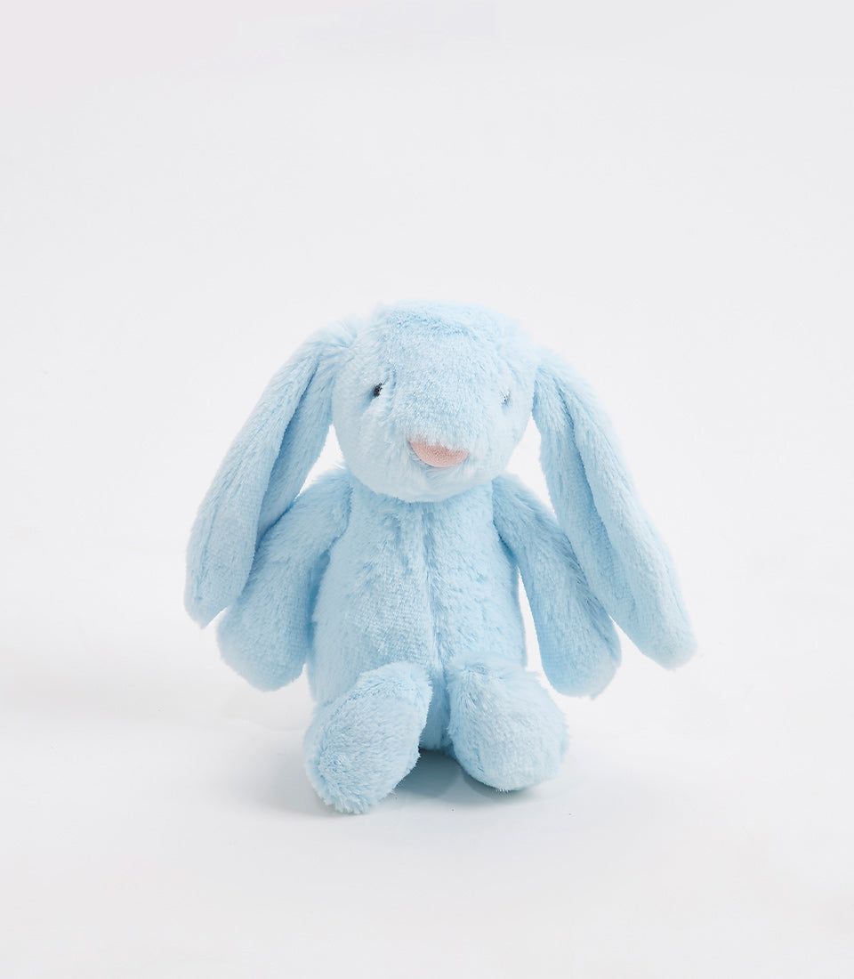 Soft, plush light-blue bunny, a charming add-on to any Basketeer luxury gift basket Bangkok or premium hamper delivery in Thailand.