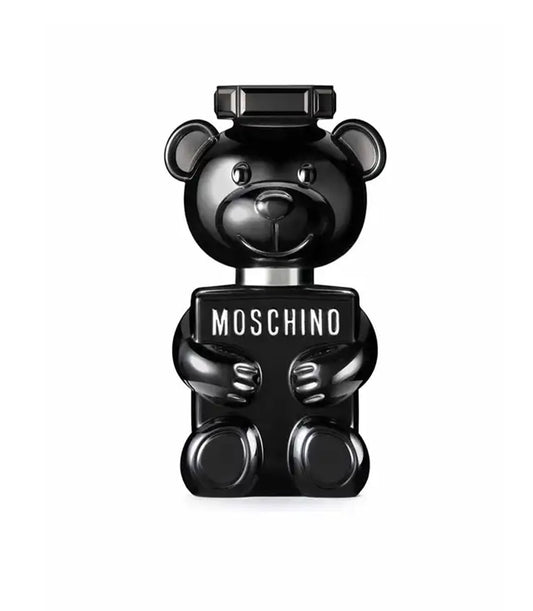 Black teddy bear Moschino Toy Boy perfume gift for him, Valentine's Day fragrance
