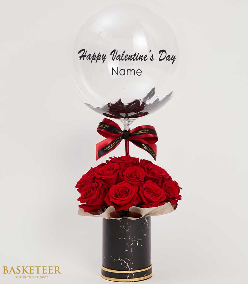 Eternal Love Balloon Flower Box