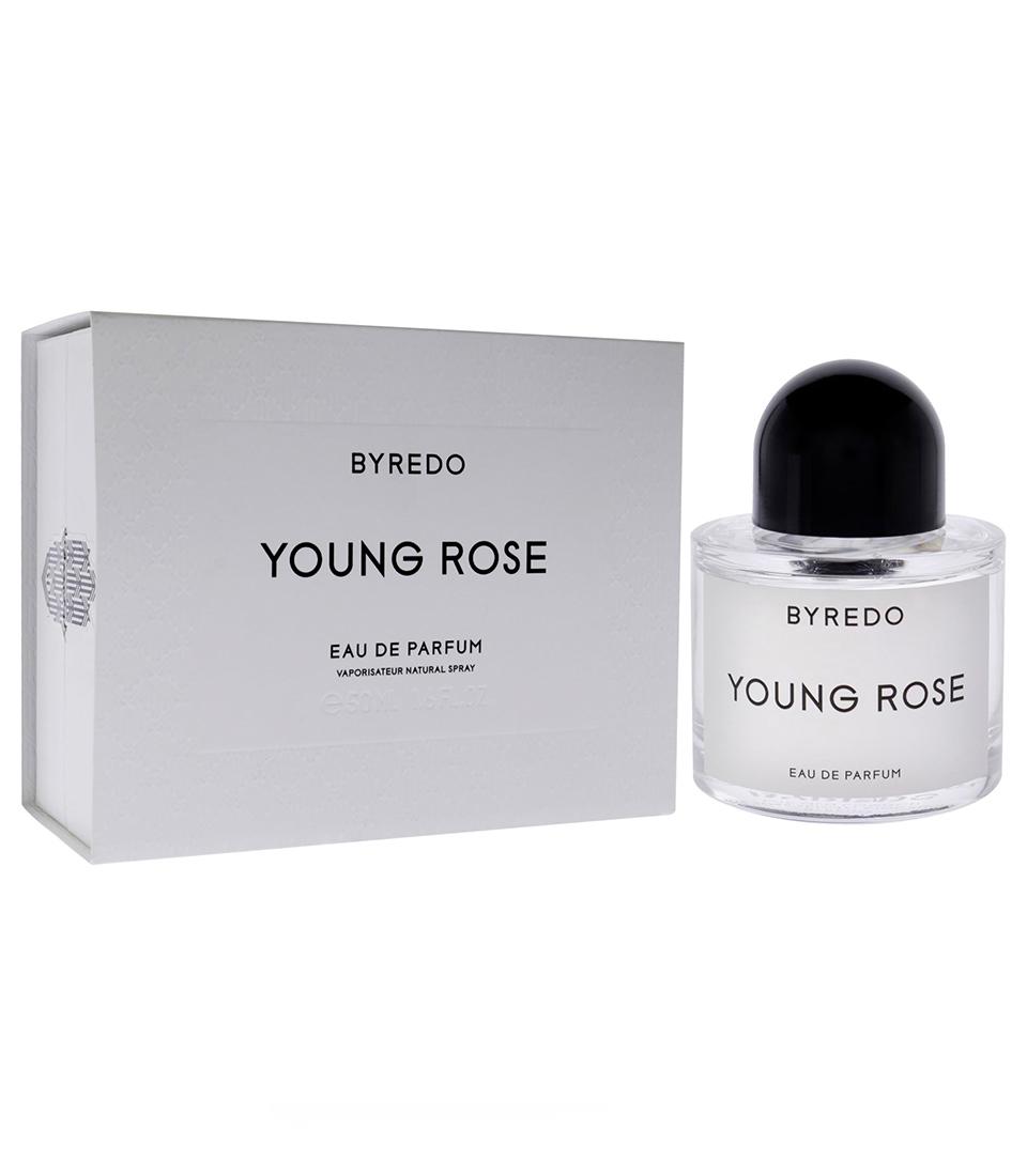 Byredo Young Rose eau de parfum 50ml gift set with white box and clear glass bottle