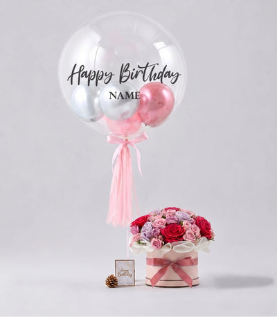 Sweet Balloon Bright Flowers Box