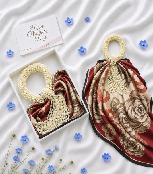 Grand Jasmine Scarf Garland & Flower Box for Mum