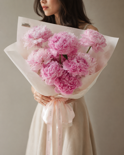 Simple Pink Peony Bouquet