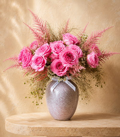 Radiant Blush Vase Arrangement
