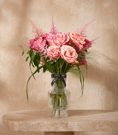 Blush Harmony Rose Vase