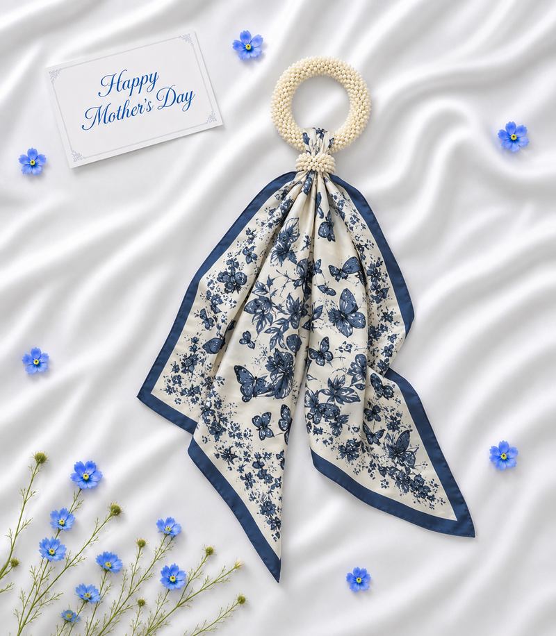 Elegant Jasmine Scarf Garland Gift Box for Mum
