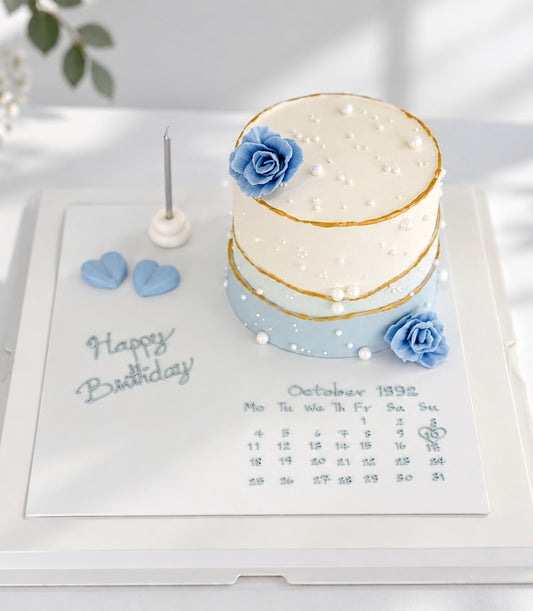 Mark the Date Birthday Cake