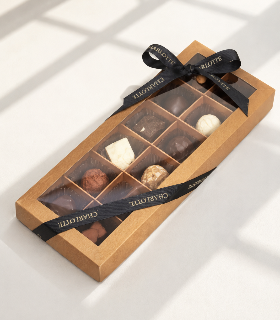 ชุดของขวัญช่อดอกไม้พาสเทลและช็อกโกแลต Godiva