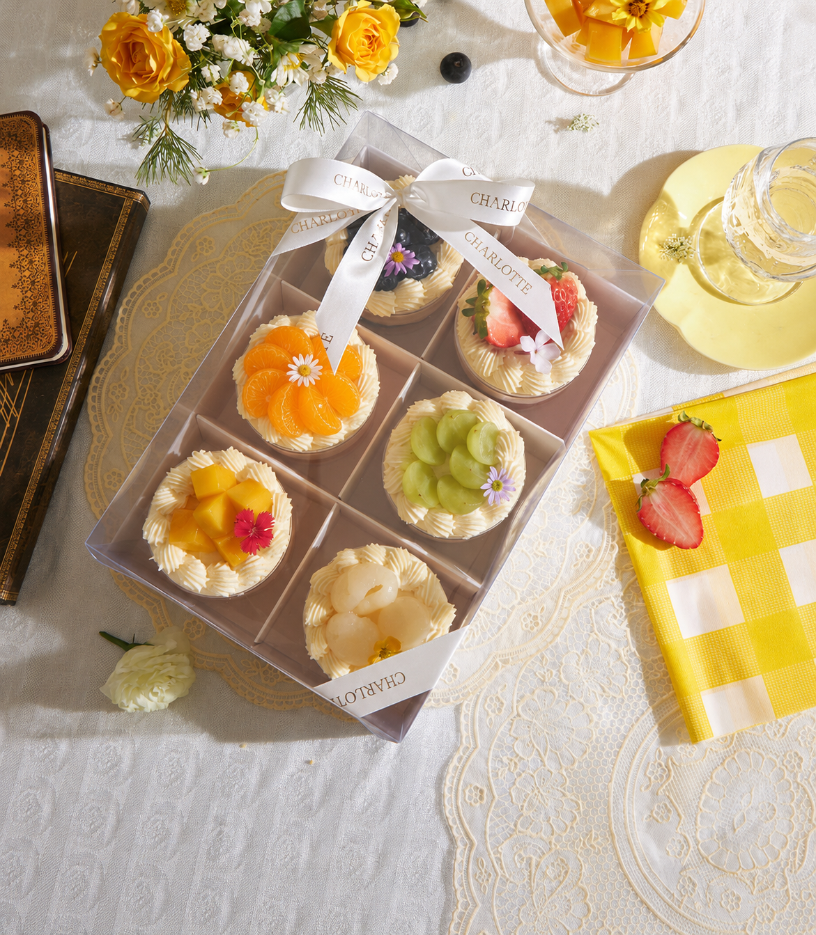 Summer Mini Chiffon Cake Collection | Fresh Cream & Assorted Fruits