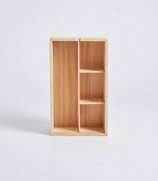 Basketeer's premium natural wood gift box, perfect for crafting a luxury