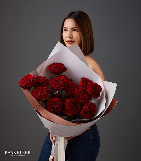 Popular Rose Bouquets for Valentine’s Day 2025 | Colour Guide by Flowers by Basketeer