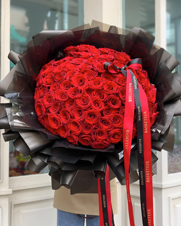 Send Valentine’s Flowers to Bangkok from Overseas | Premium Roses by Flowers by Basketeer
