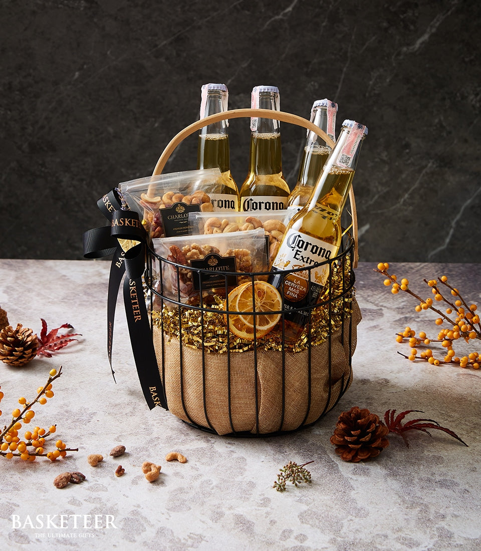 Beer Nut Haven Basket