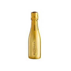 Bottega Gold sparkling wine bottle, festive champagne gift for Christmas celebrations