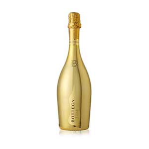 Floralba Prosecco gold bottle for Christmas celebrations, luxury sparkling wine gift set