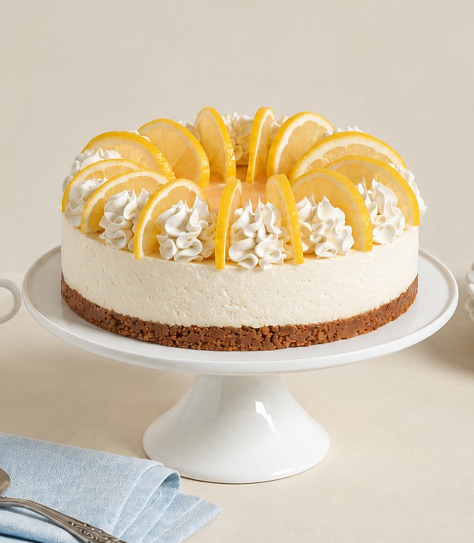 Classic Lemon Biscoff Cheesecake | Creamy Citrus Delight