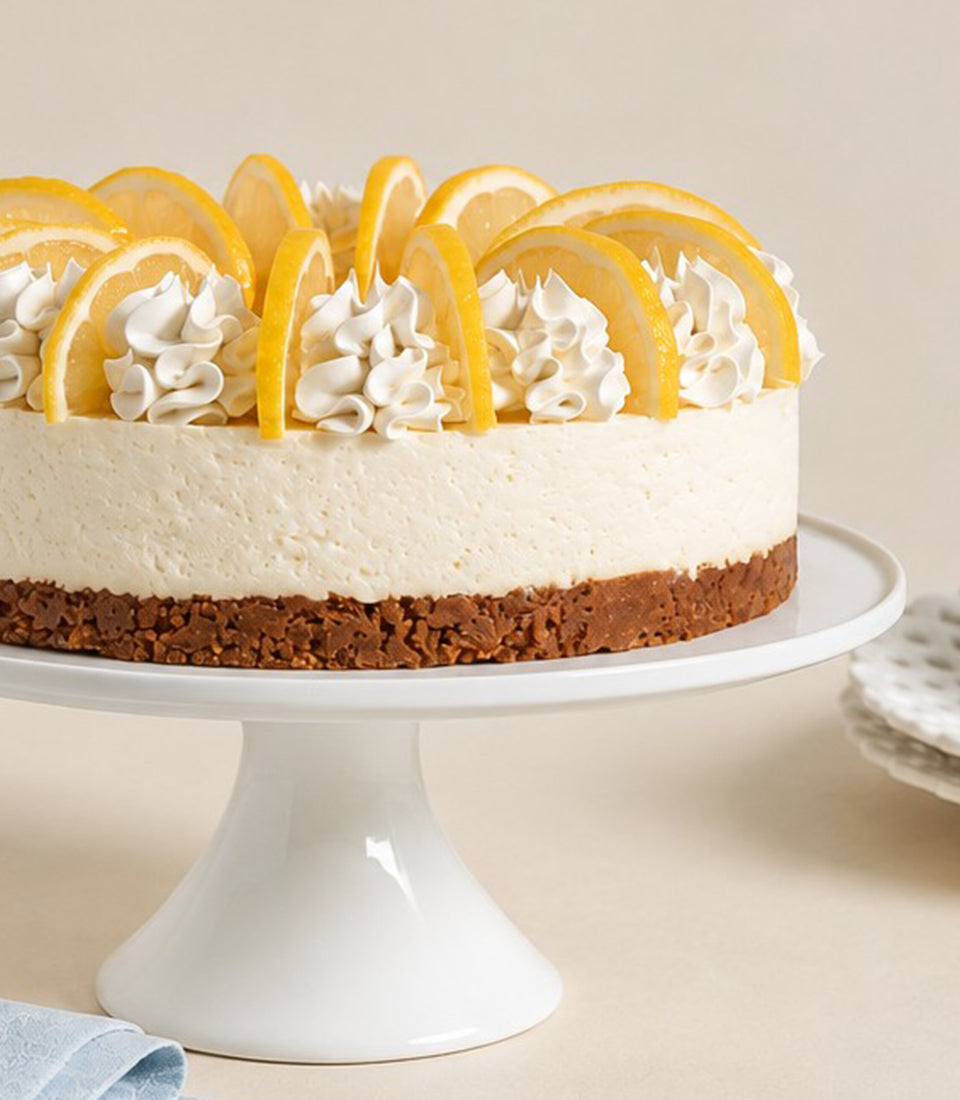 Classic Lemon Biscoff Cheesecake | Creamy Citrus Delight