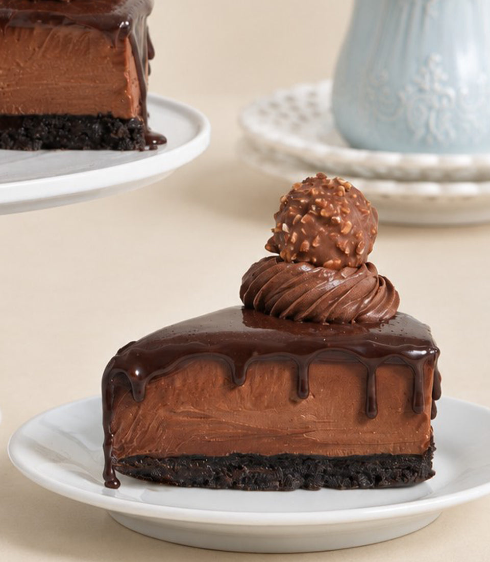 Ferrero Rocher Dark Chocolate Cheesecake | Decadent Chocolate Indulgence