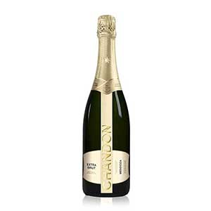 Chandon Rosé sparkling wine gift box with gold foil top for Christmas celebrations