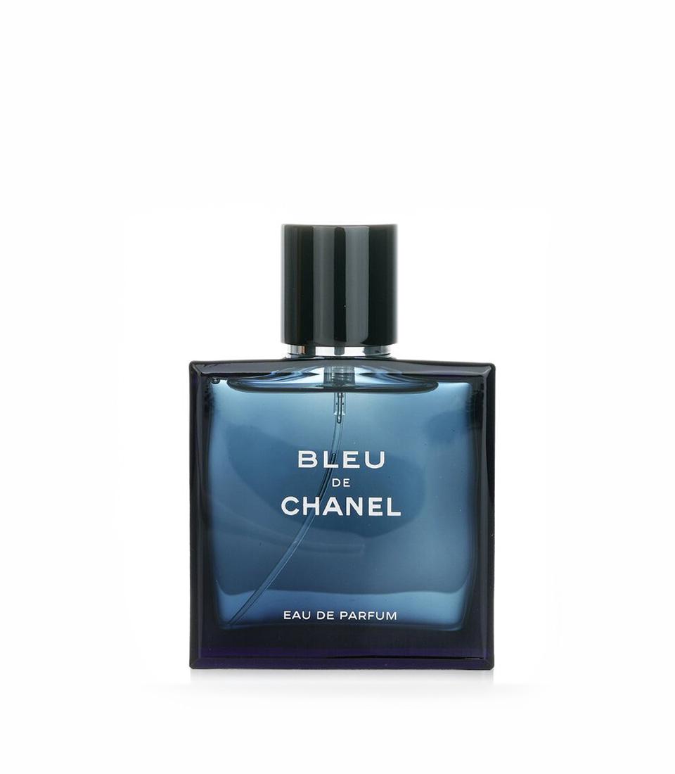 Dark blue Chanel perfume bottle for Valentine's Day gift hampers