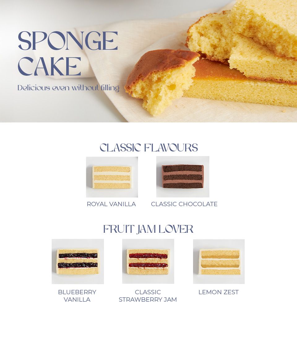 Mini layer cakes in vanilla, chocolate, and fruit jam flavours for kids' birthdays