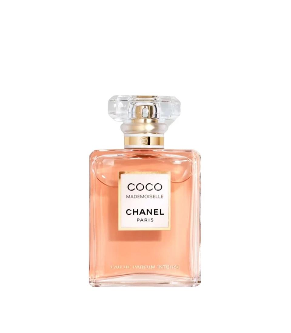 Chanel Coco Mademoiselle Eau de Parfum Intense peach-toned luxury fragrance gift for her