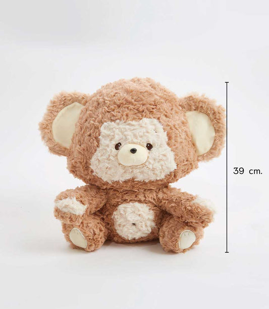 Soft light brown teddy bear plush toy, 39cm tall, perfect for kids' birthday gifts and newborn hampers