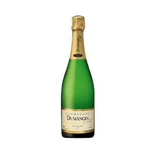 Premium Dumangin champagne bottle with gold foil wrapper, ideal for festive Christmas celebrations