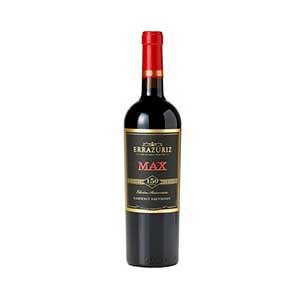 Premium red wine bottle with gold foil capsule and Errazuriz label, ideal for Christmas gift giving