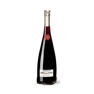 Premium red wine with festive gift presentation for Christmas celebrations