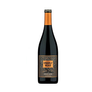 Elegant red wine with gold foil capsule and tree-motif label, Christmas gift