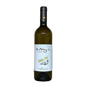 Award-winning white wine in dark green bottle with black label, premium Christmas gift hamper selection