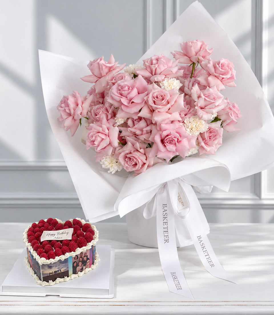 Luxury Fresh Lady Pink Rose Bouquet and Luxury Fresh Lady Pink Rose Bouquet