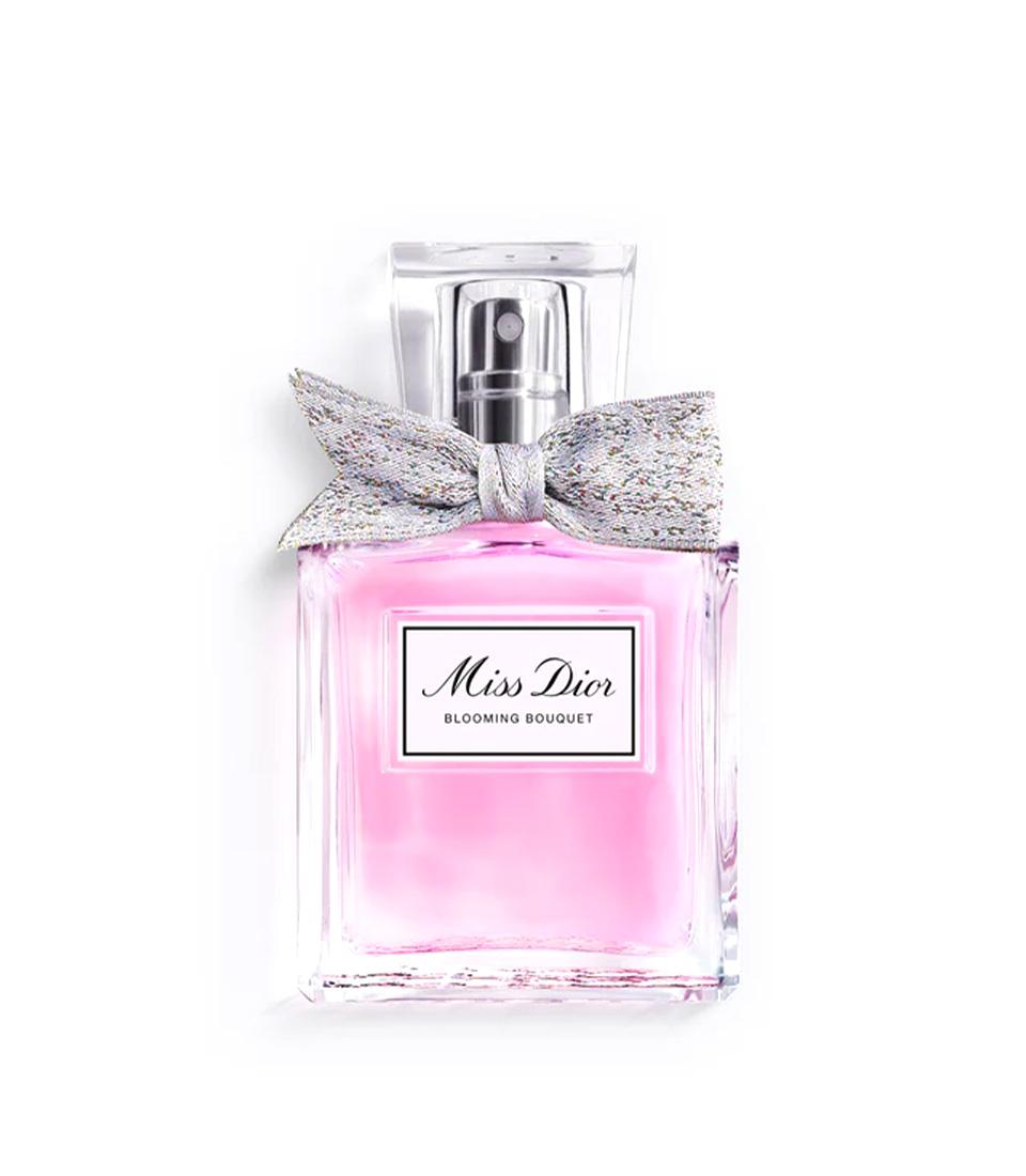 Miss Dior Blooming Bouquet perfume 100ml with signature silver bow, light pink fragrance