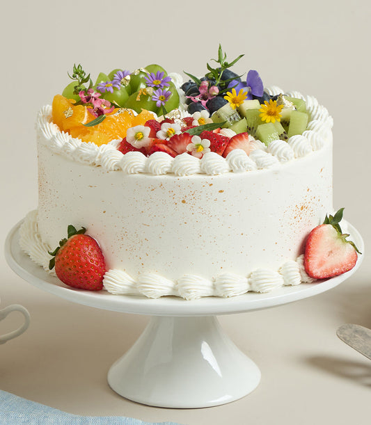 Mix Fruit Chiffon Soft Cream Cake