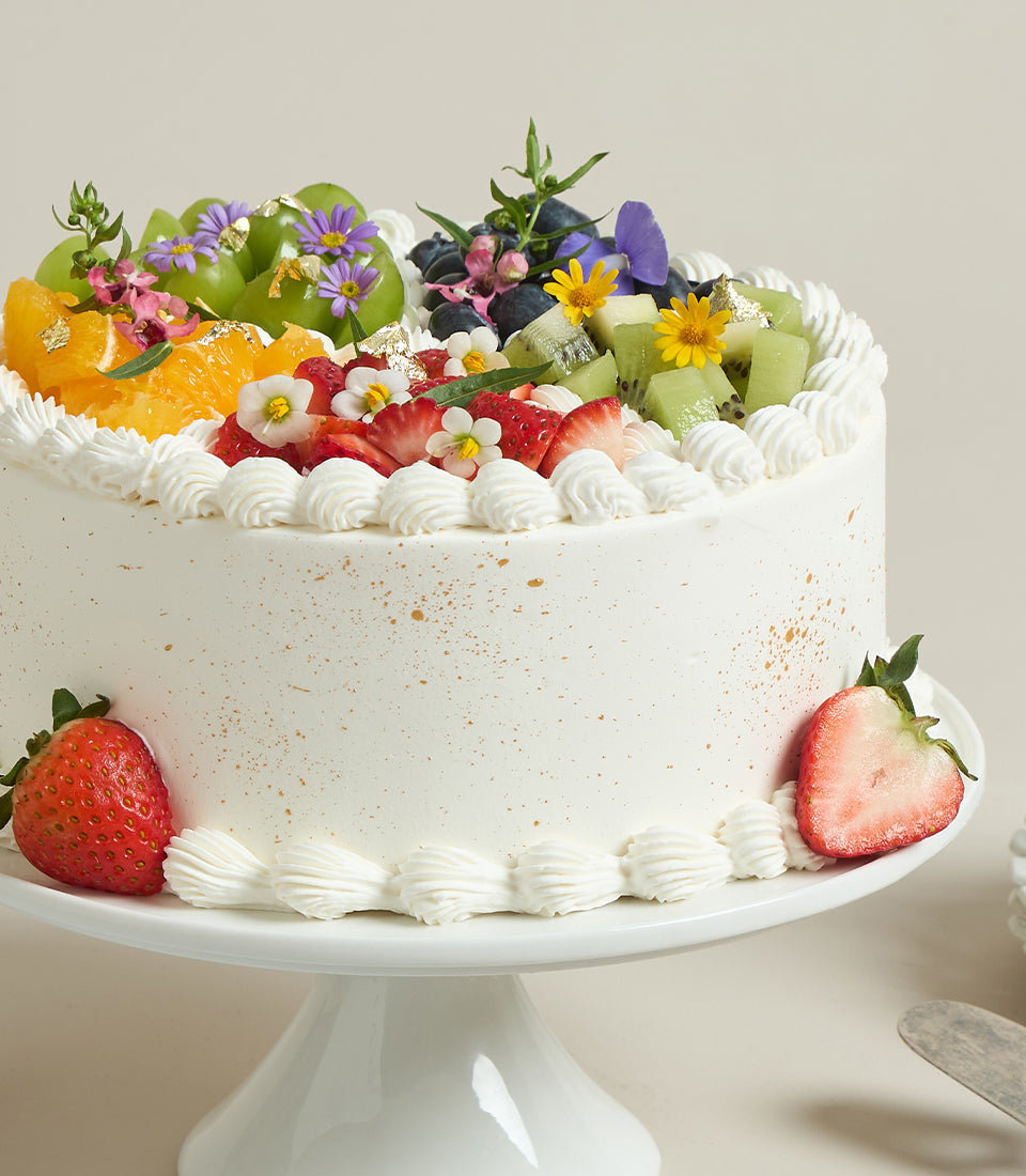 Mix Fruit Chiffon Soft Cream Cake