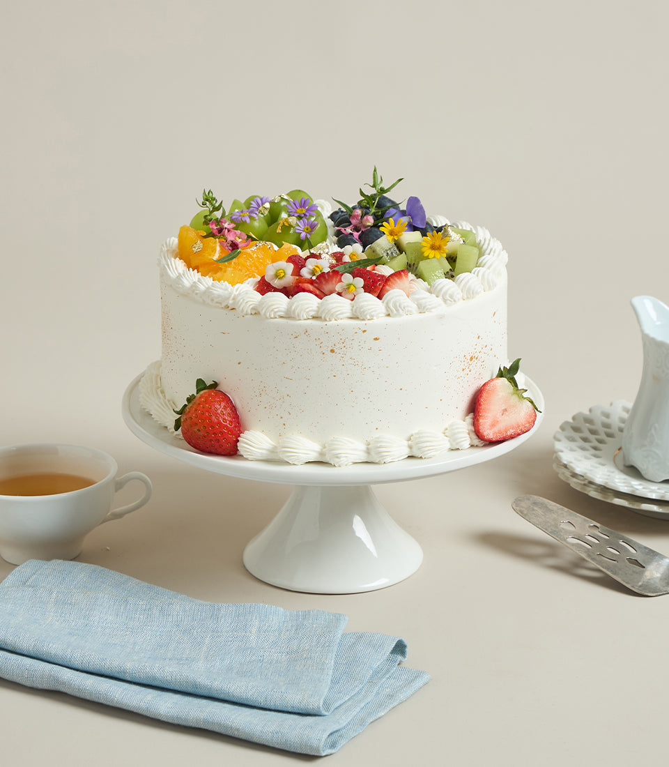 Mix Fruit Chiffon Soft Cream Cake