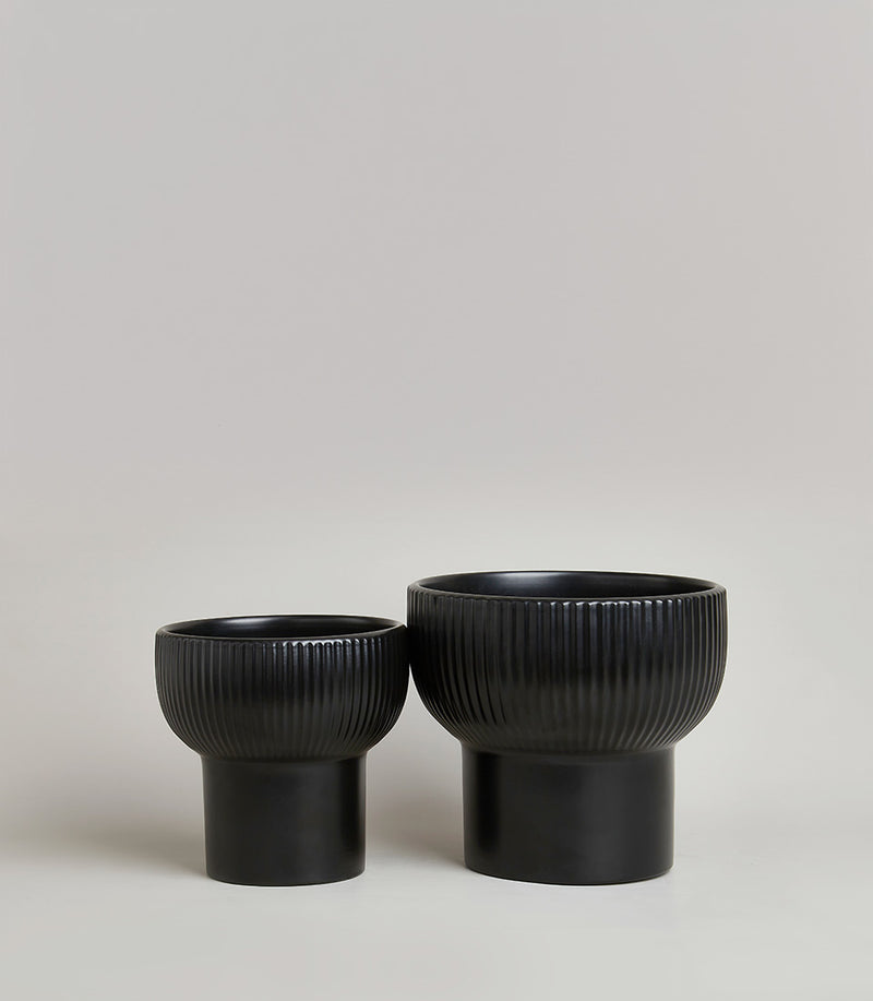 Groove Essence Vase Black