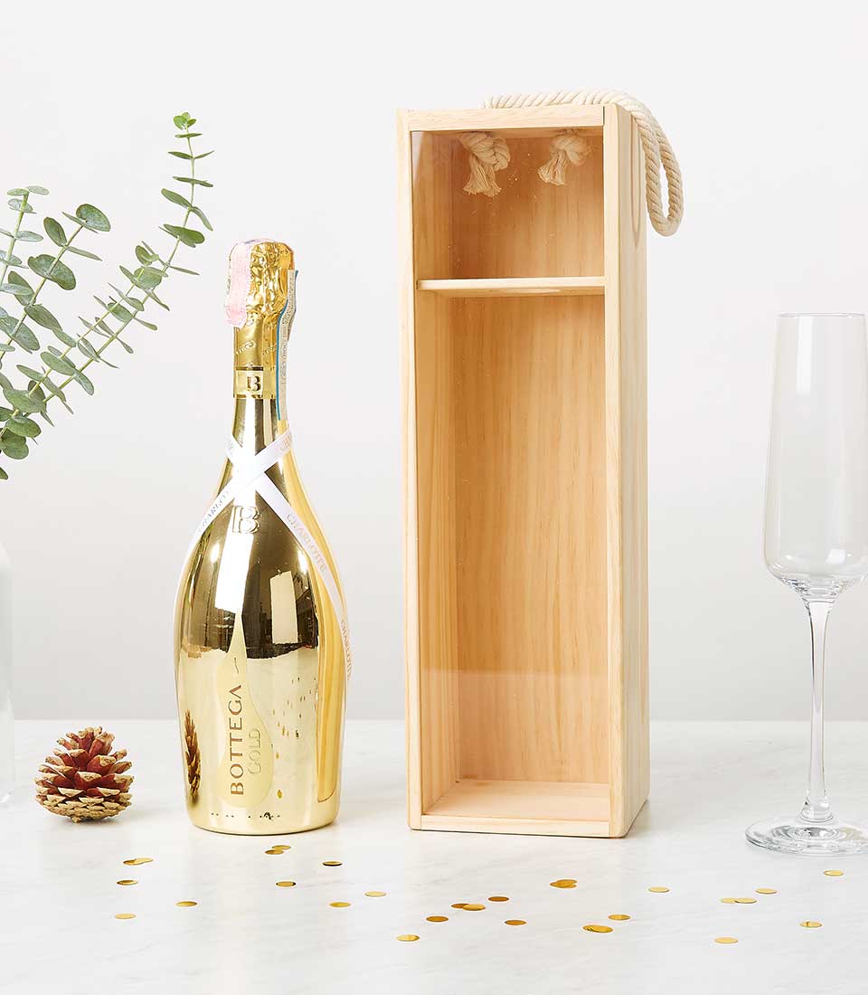 กล่องของขวัญ Bottega Prosecco สีทอง
