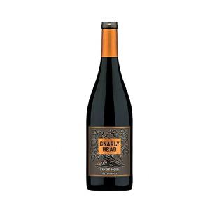Premium red wine bottle with orange foil capsule and heritage label, luxury gourmet gift