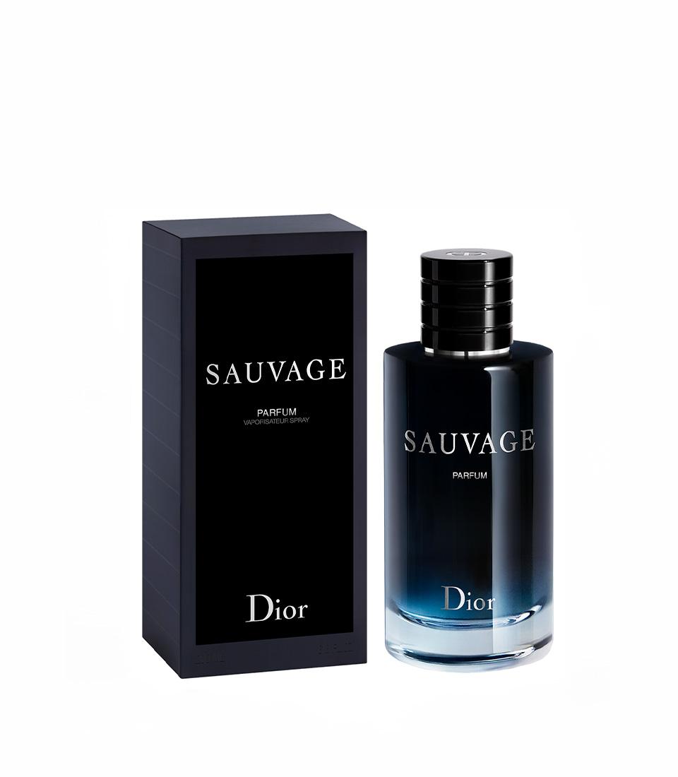 Sauvage Intense Dior perfume gift set with dark blue bottle and black box, luxury Valentine's gift for him