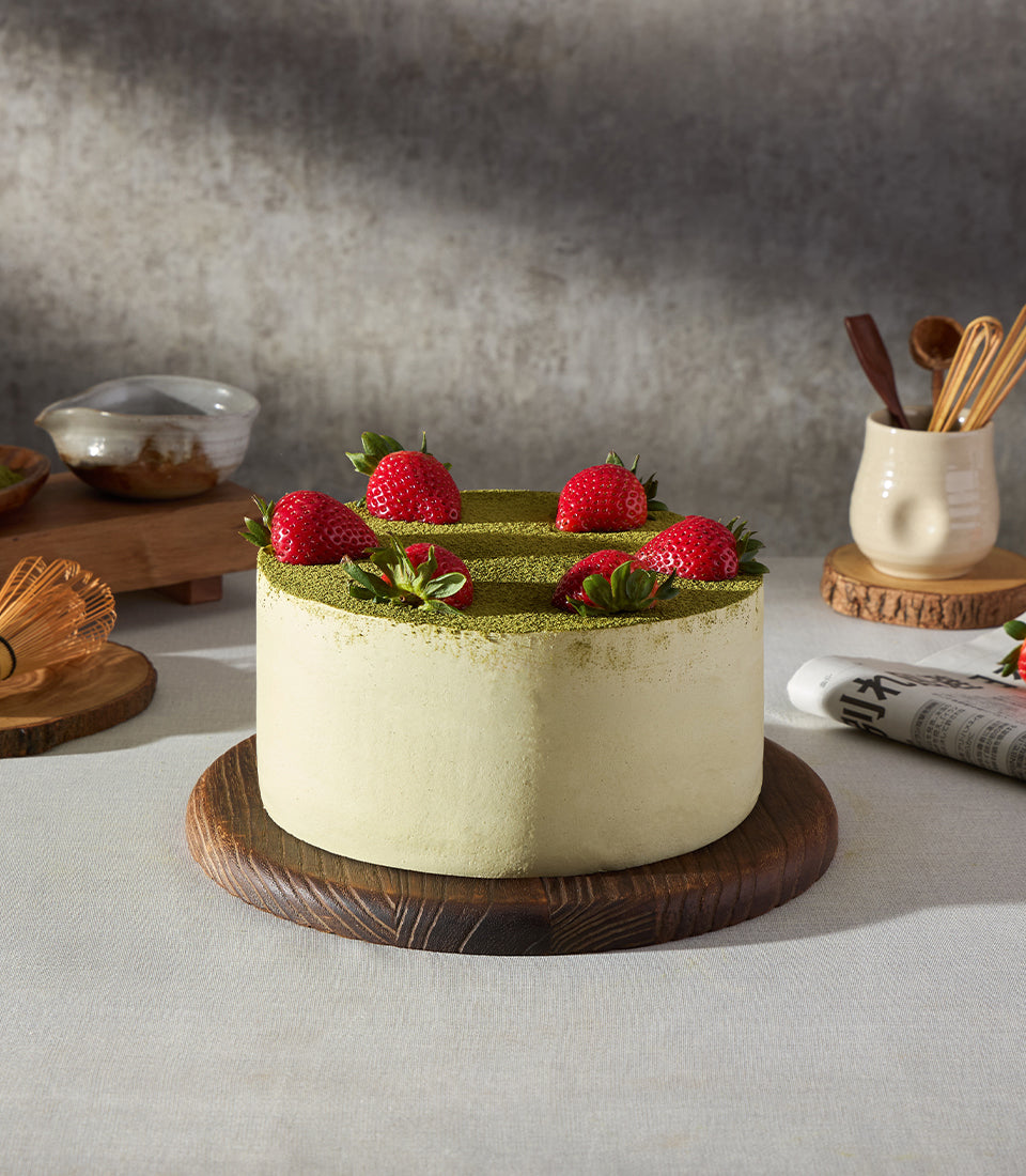 Strawberry Matcha Japanese Shortcake