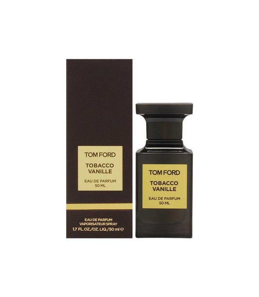 Tom Ford Tobacco Vanille eau de parfum luxury gift set with dark brown box and gold label