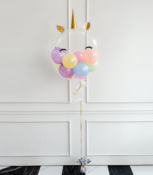 Basketeer's luxurious Unicorn Dream balloon, a vibrant gift featuring