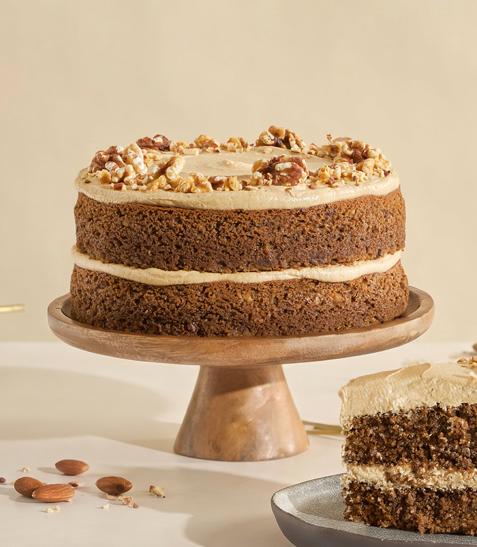 Vegan Coffee And Walnut Cake
