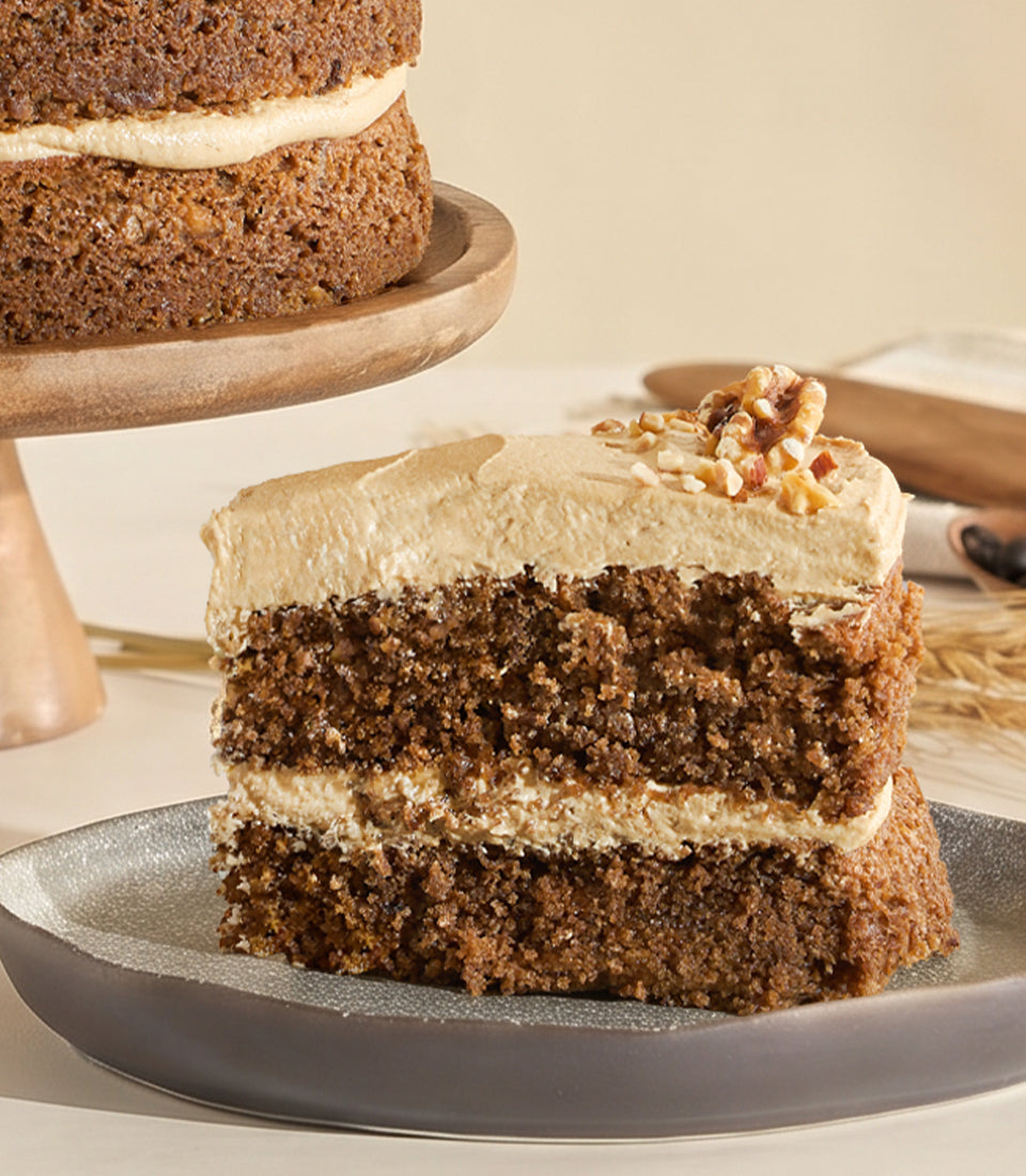 Vegan Coffee And Walnut Cake
