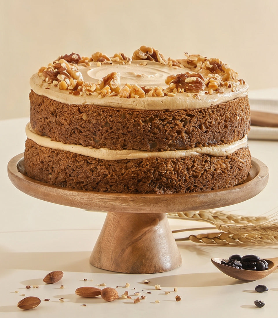 Vegan Coffee And Walnut Cake
