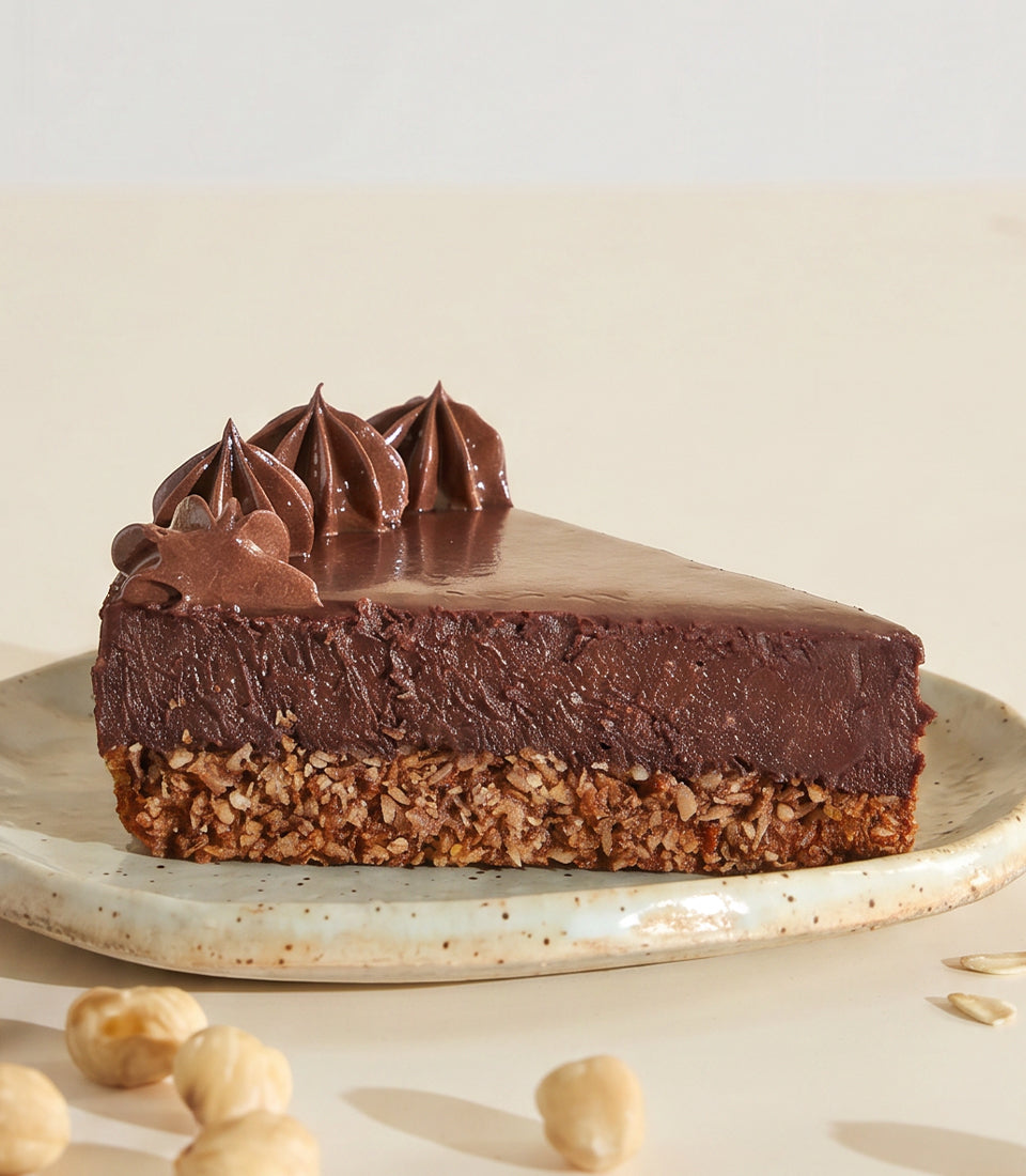 Vegan Dark Chocolate Mousse Cake