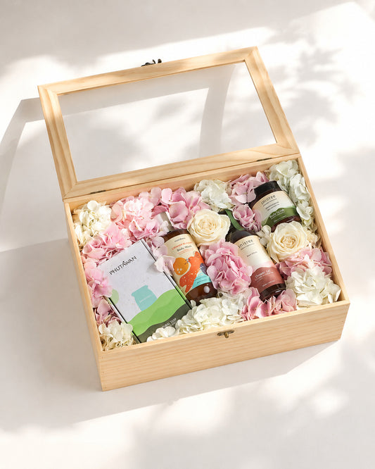 Botanical Rose & Lemongrass Spa Basket for Mum